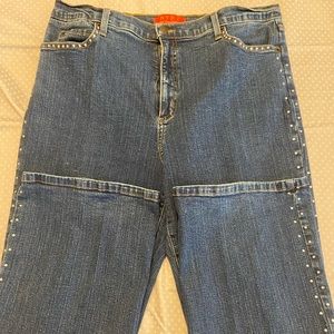 NYDJ Jeans with Rhinestone Embellishments on Seams